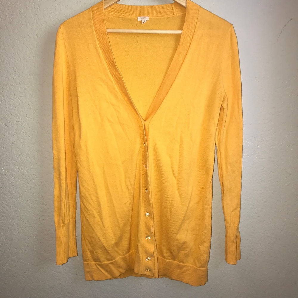 J. Crew Dandelion V Neck Cardigan